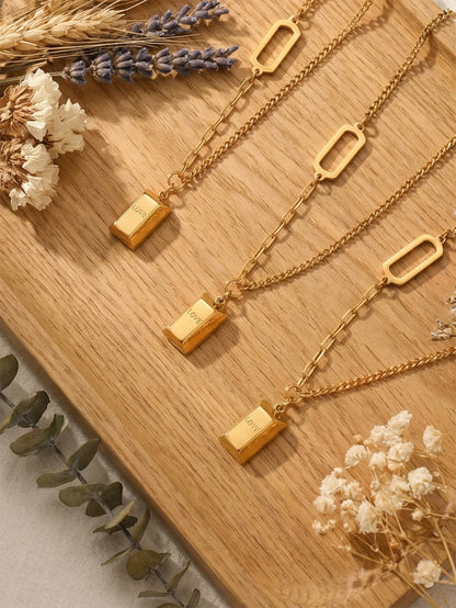 Love Lock Pendant Necklace