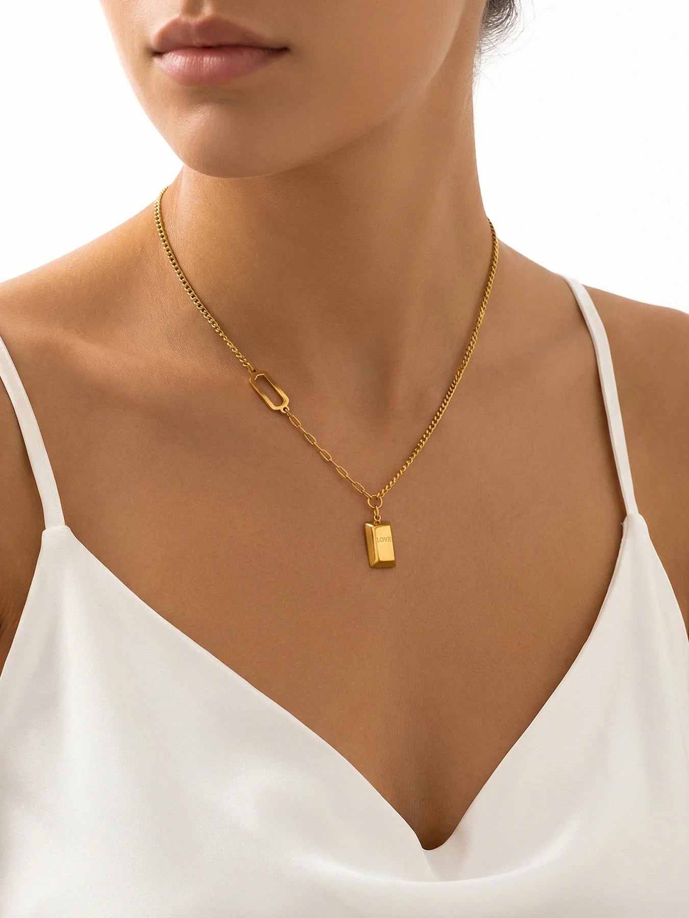 Love Lock Pendant Necklace