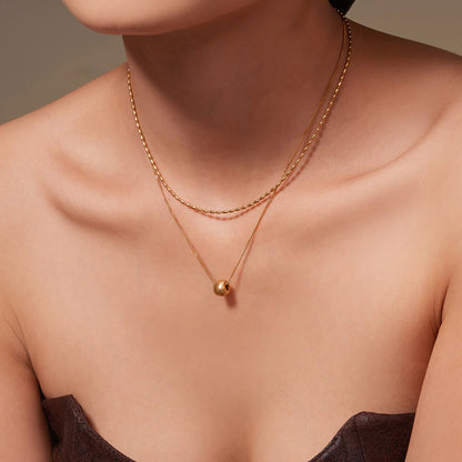 Golden Layered Elegance Necklace