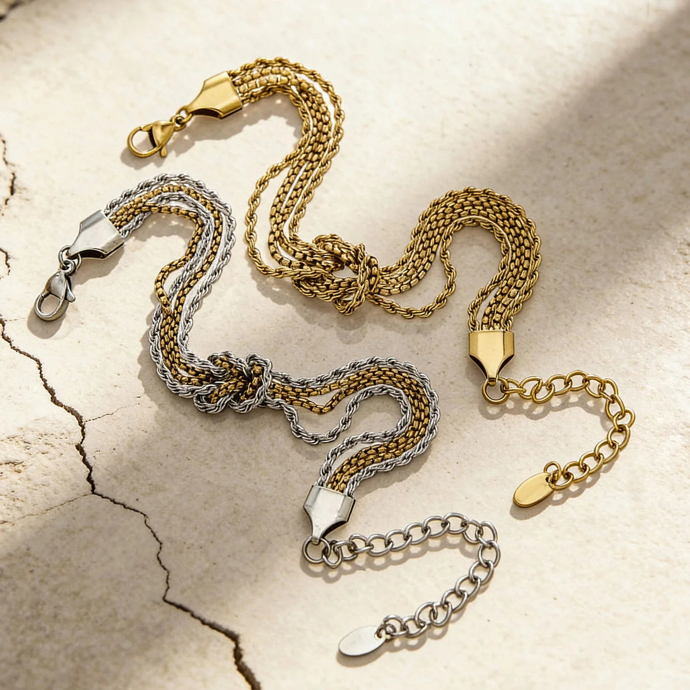 Knoted Luxe Chain Bracelet