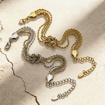 Knoted Luxe Chain Bracelet