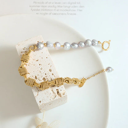 Pearl & Gold Elegance Bracelet