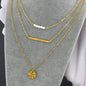 Layered gold pendant