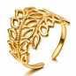 Gold Leaf Open Cuff Ring