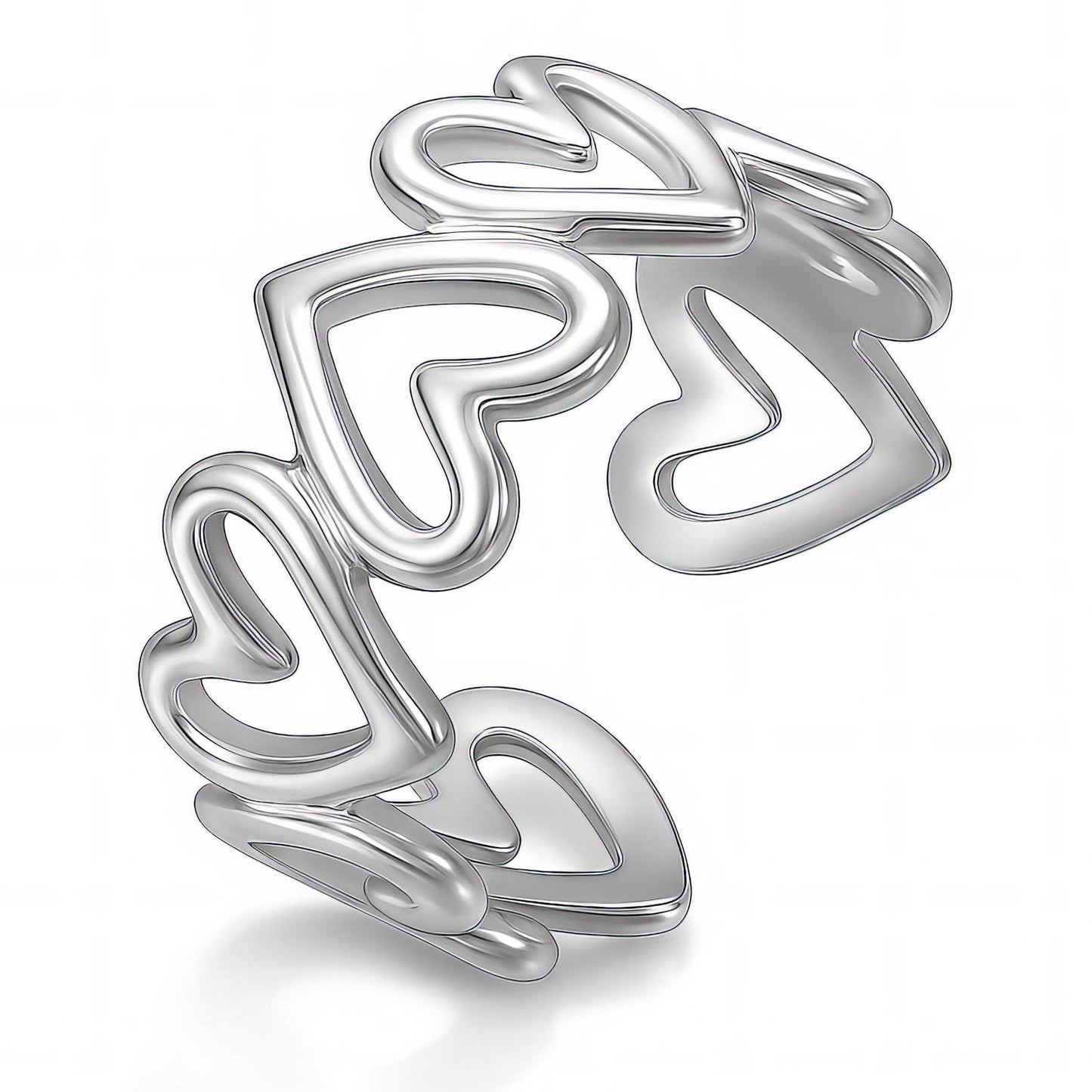 Abstract Silver Sculptural Ring