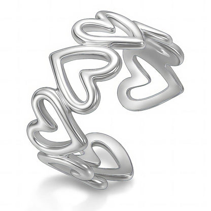 Abstract Silver Sculptural Ring