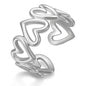 Abstract Silver Sculptural Ring