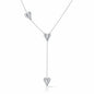 Layered Heart Drop Y Necklace