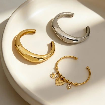 Silver Sleek Polished Cuff